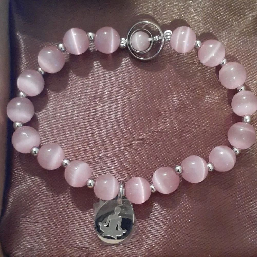 New JOXFA Healing Bracelet Rose Quartz Crystal New With Everything Included.